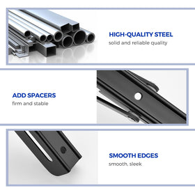 Ravinte triangle-design heavy-duty bracket distributes weight evenly for stability.