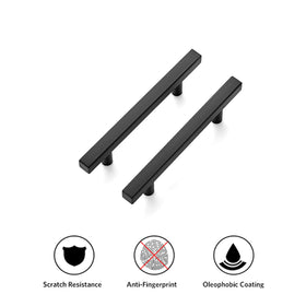Ravinte versatile matte black pull complements appliances and decor