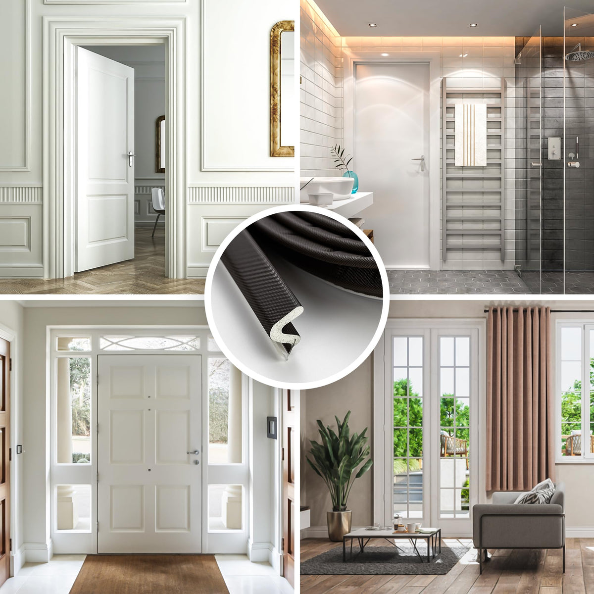 Ravinte 26ft brown seal enhances energy efficiency by limiting air leakage