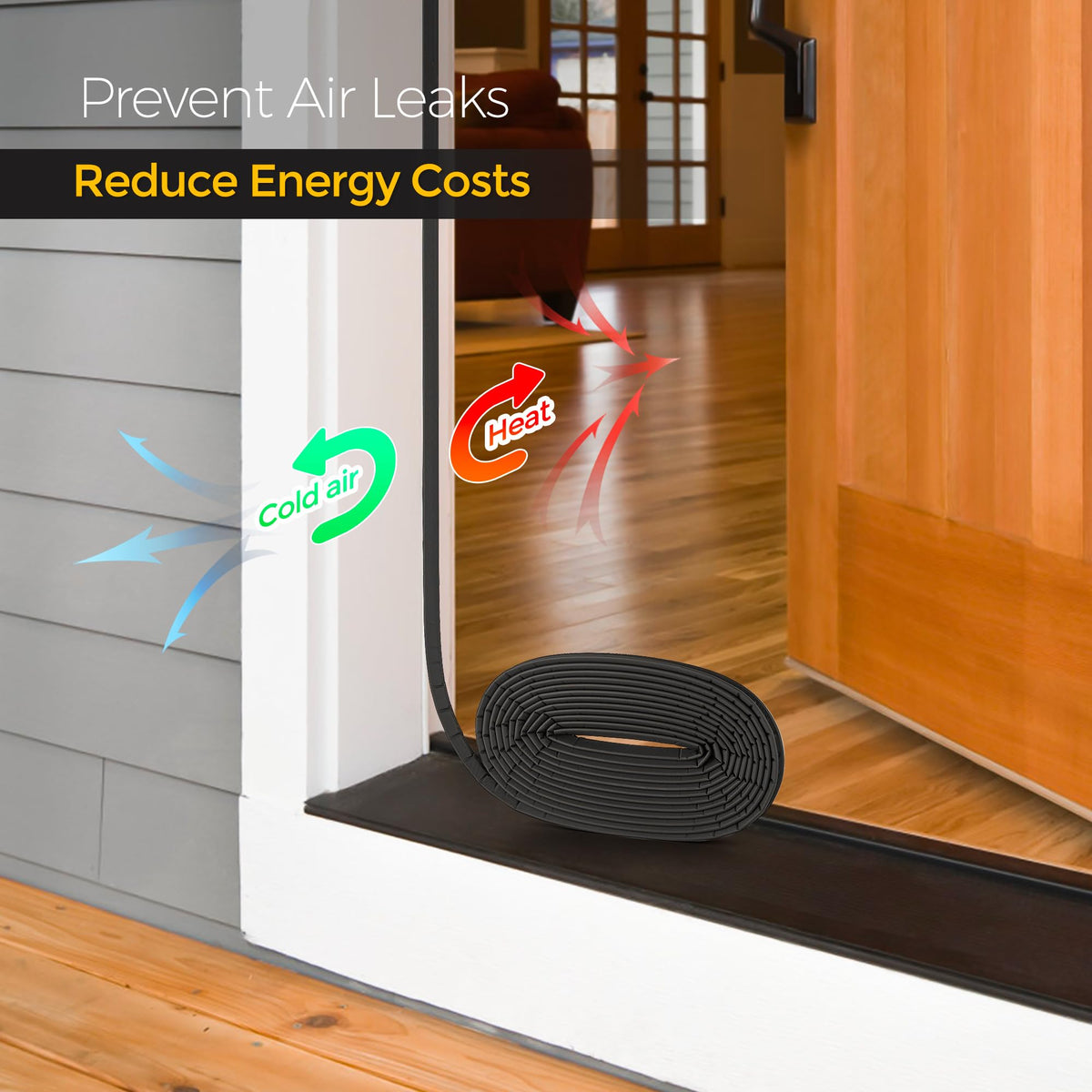 Ravinte weather stripping blocks dust and water intrusion around the door