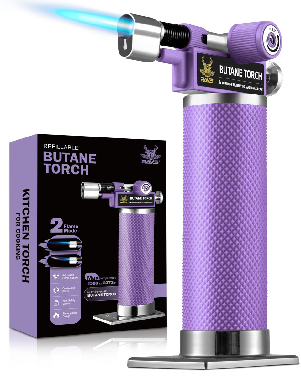 RAVS 2-flame mode torch with dual flame for quick culinary tasks in the kitchen