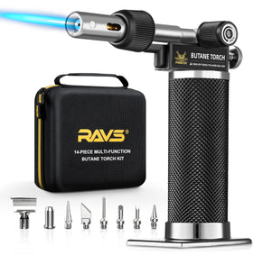 RAVS cordless torch kit in case for portable reliability on site