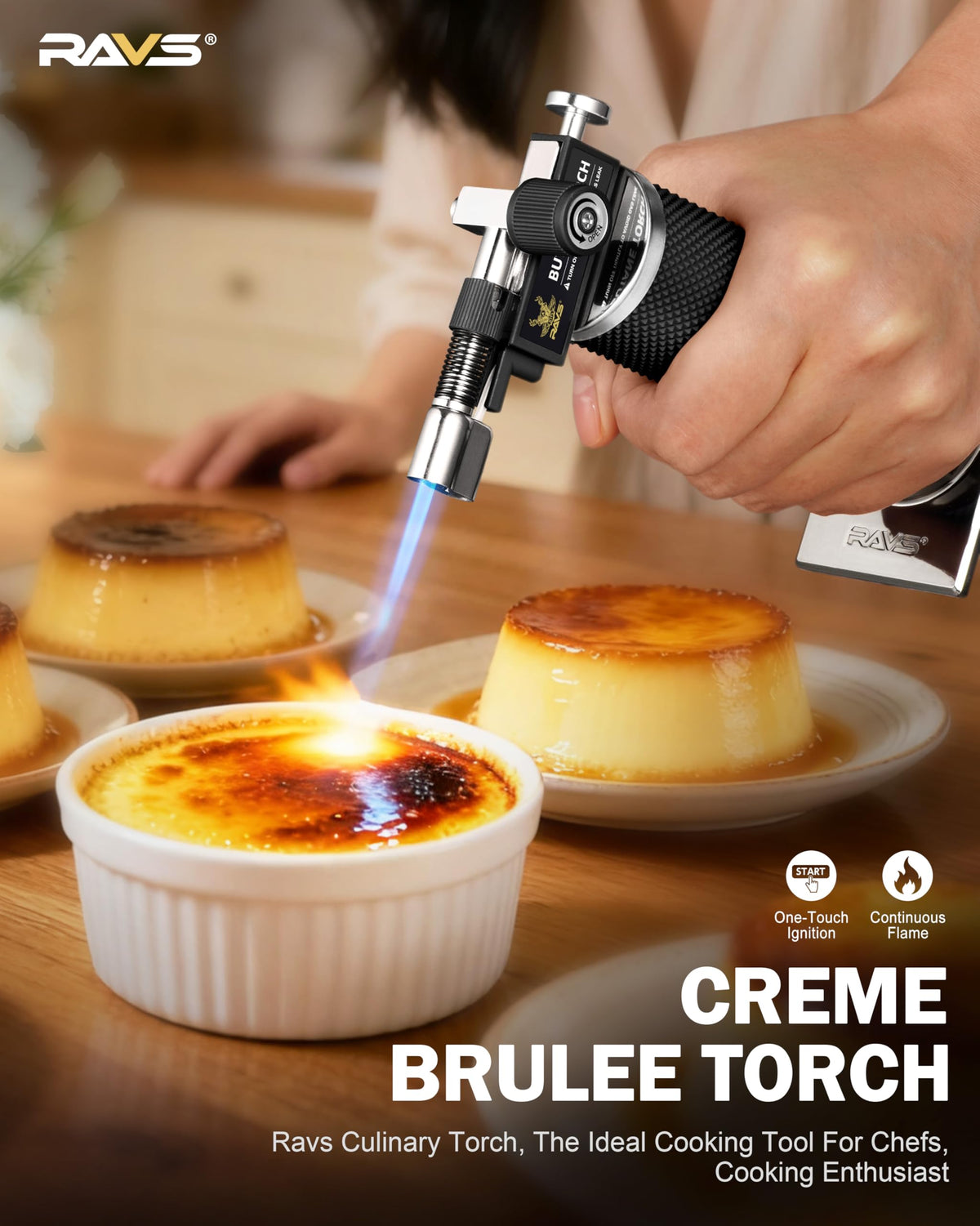 ravs creme brulee torch ignition for quick dessert caramelization
