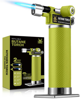RAVS dual flame torch with two flames for fast, precise heating in cooking and crafts.