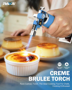 RAVS dual flame torch precision for creme brulee and crafts.