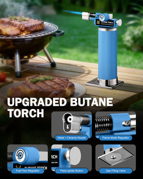 RAVS dual flame torch safety buckle adds secure handling.