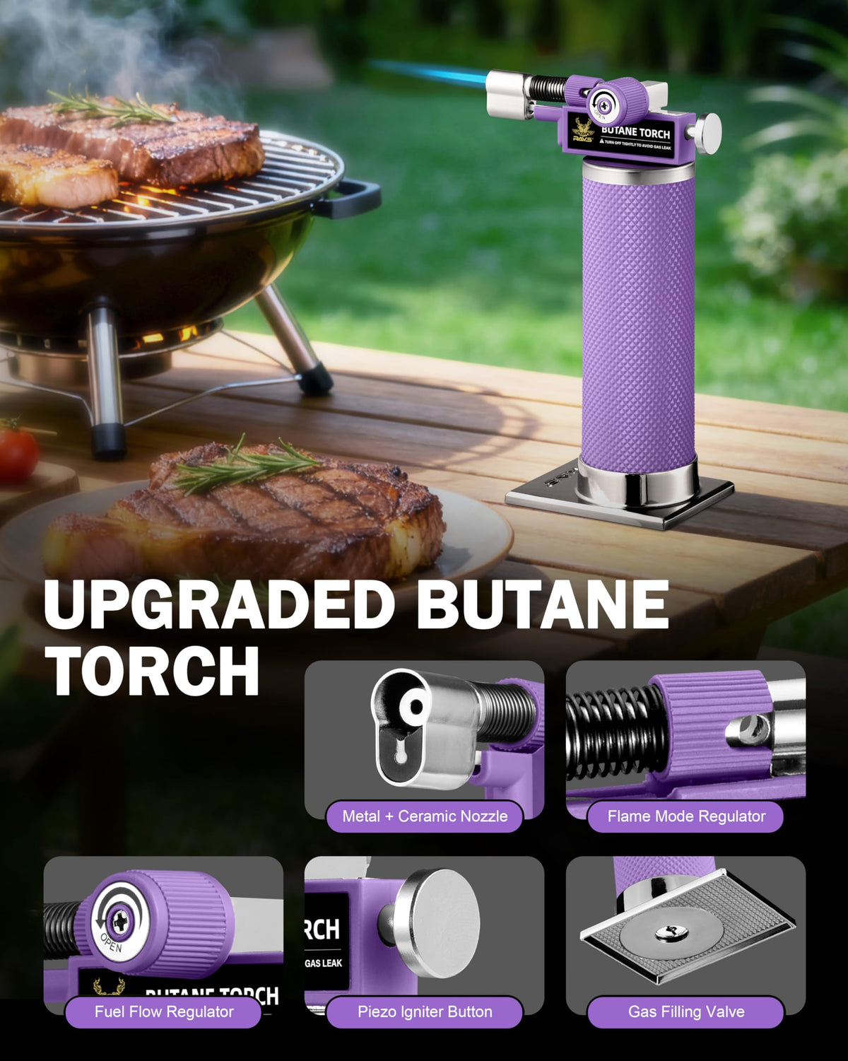 RAVS metal body torch highlighting durable construction for daily use