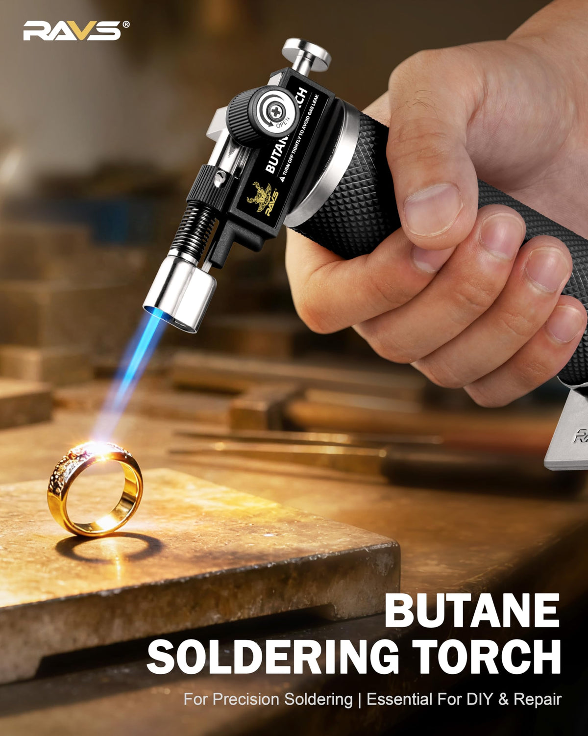 ravs multi-application torch suited for cooking, crafts, and light welding