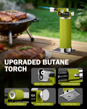 RAVS piezo ignition refillable design allows quick start and easy refills.