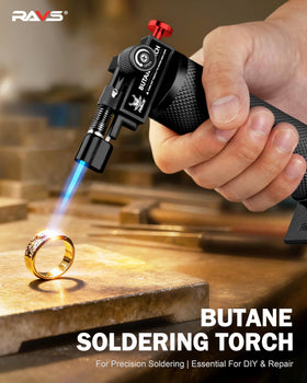 RAVS torch ergonomic handle for comfortable one-handed use.