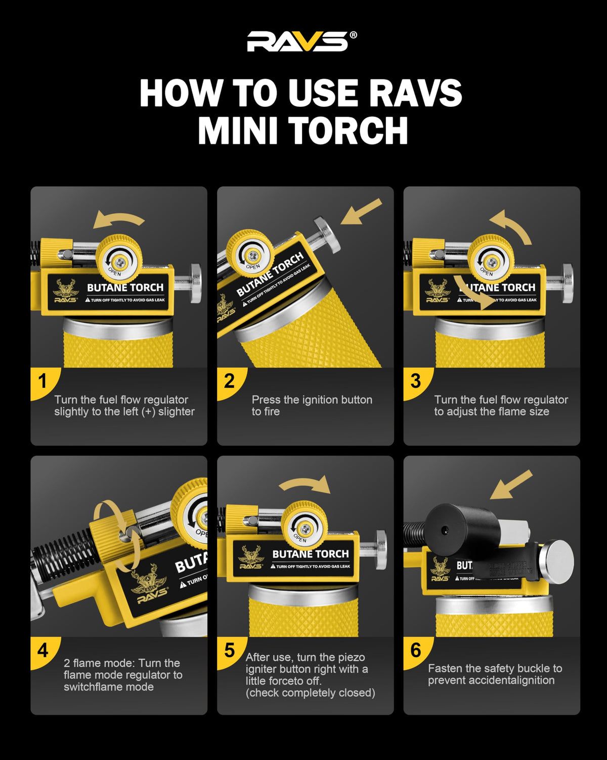 RAVS versatile kitchen and craft torch suitable for cooking and jewelry work.