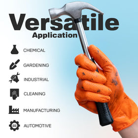 Raxwell cleaning gloves provide durable protection in wet environments.