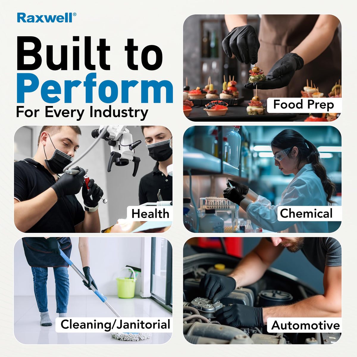 Raxwell gloves for industrial use delivering durable protection.
