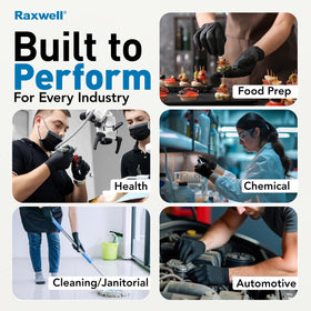 Raxwell gloves for industrial use delivering durable protection.