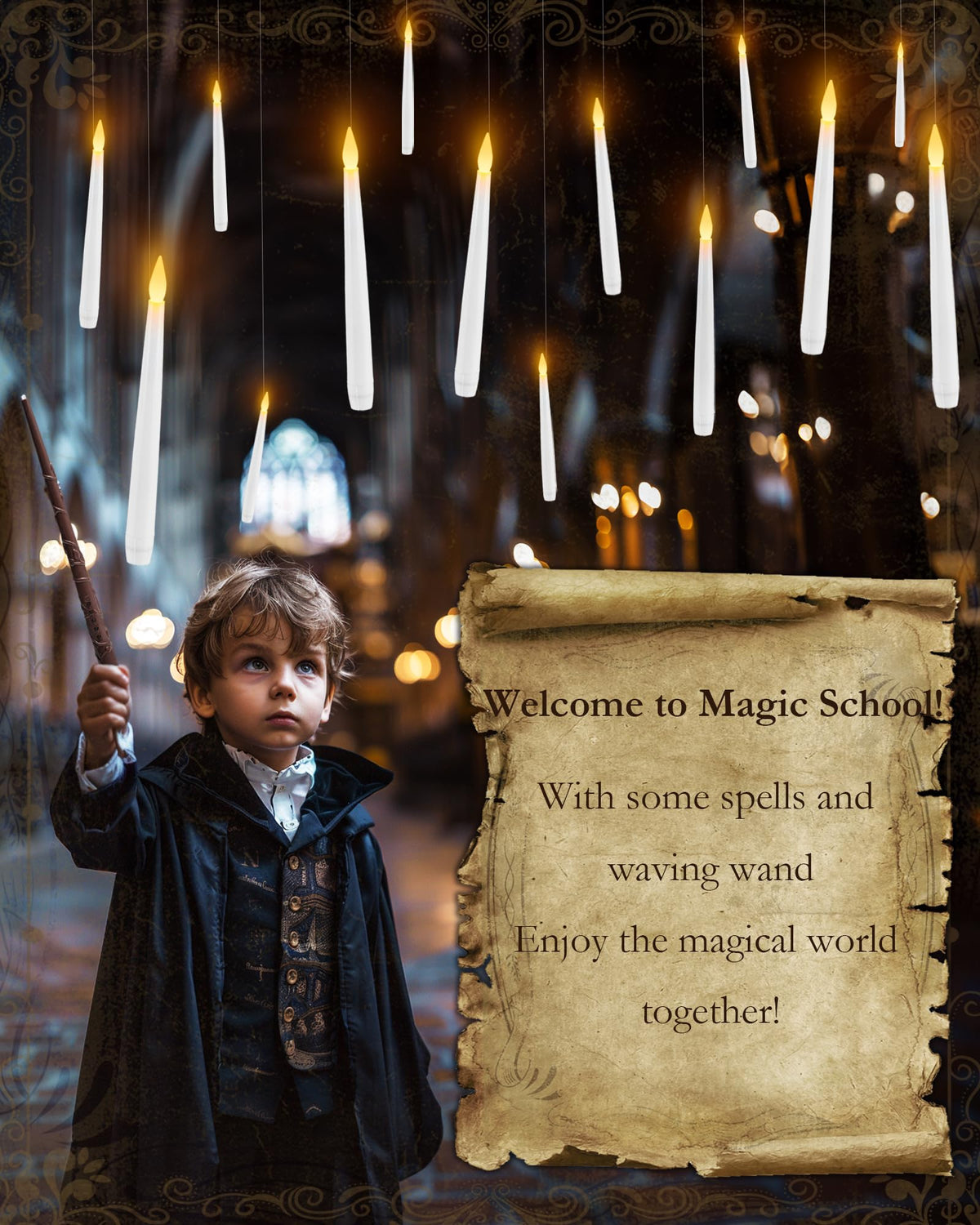 Raycare hanging candles with timer ensure a safe, ambient glow for parties.