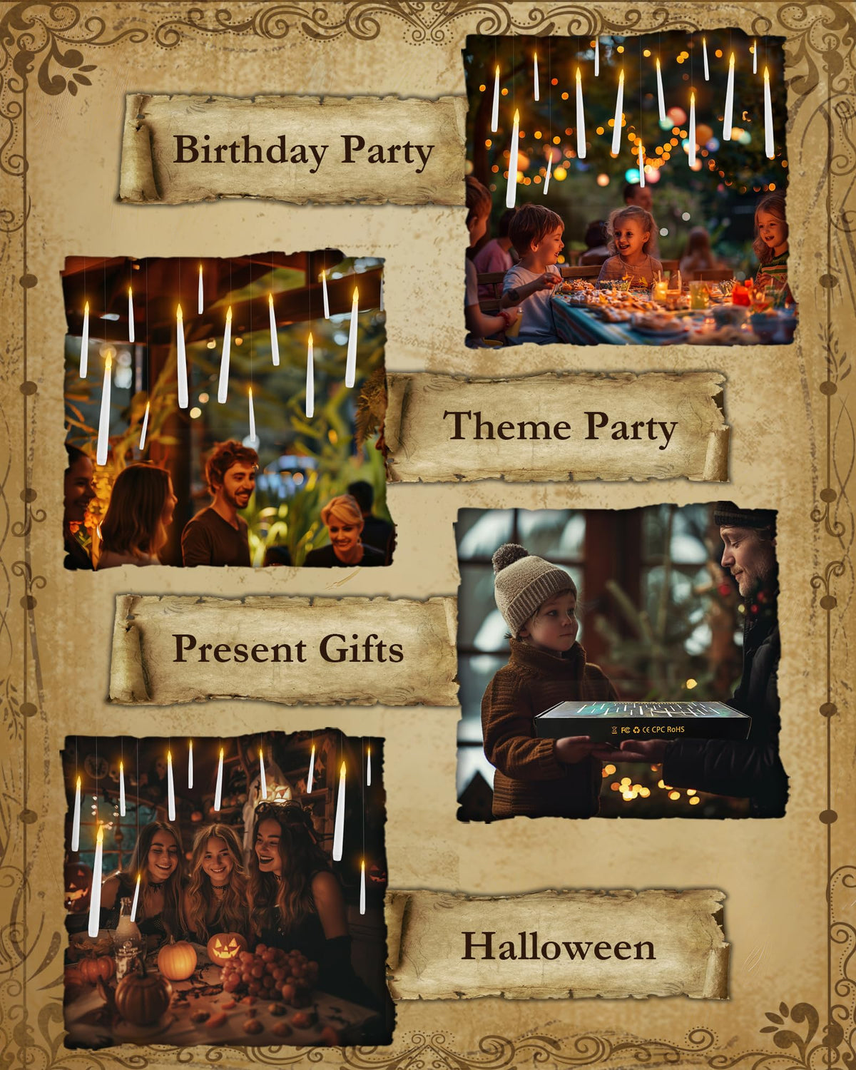Raycare holiday decor adds magical ambience to Christmas and Halloween celebrations.