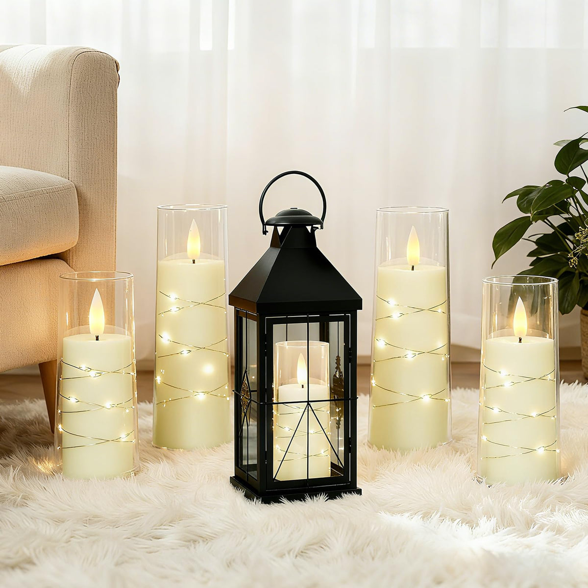 Raycare gift-ready candle set with remote and manual for easy gifting.
