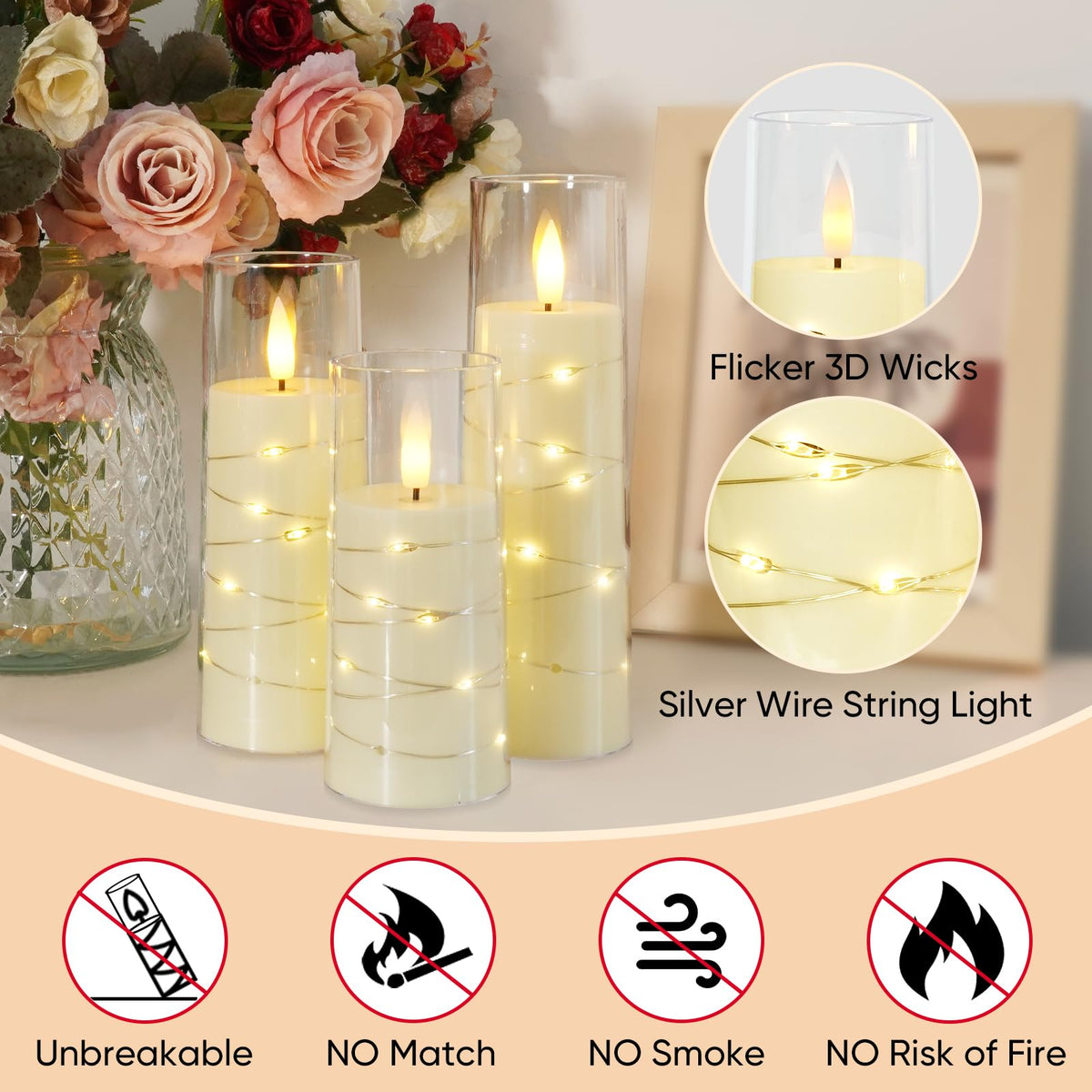 Raycare flameless candles offer safe decor around children and pets.