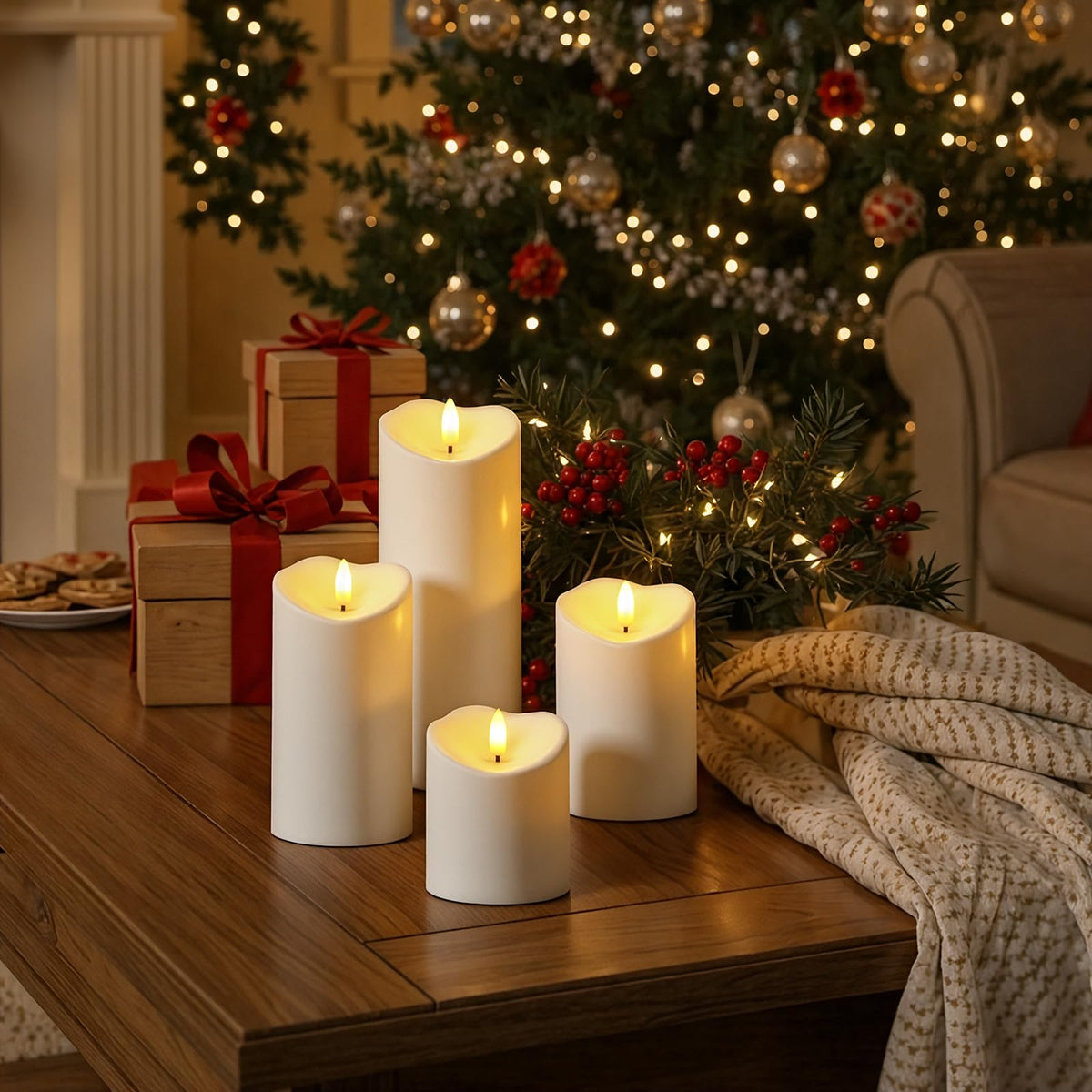 Raycare two-pack candles for weddings and patios