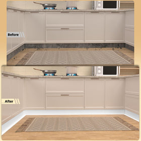Raycity baseboard trim demonstrates flexible corner fit for irregular walls