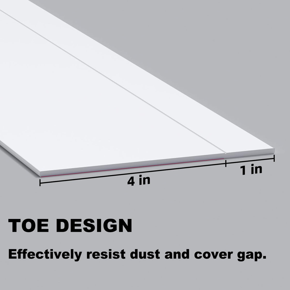 Raycity PVC baseboard trim close-up highlighting durability and flexibility