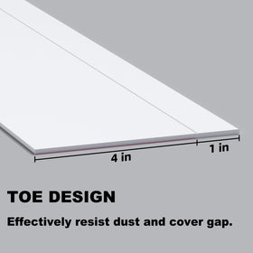 Raycity PVC baseboard trim close-up highlighting durability and flexibility