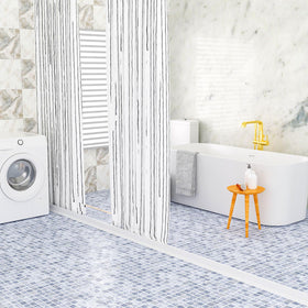 Raycity multiuse barrier suits bathrooms, kitchens, and laundry areas for wet/dry separation.
