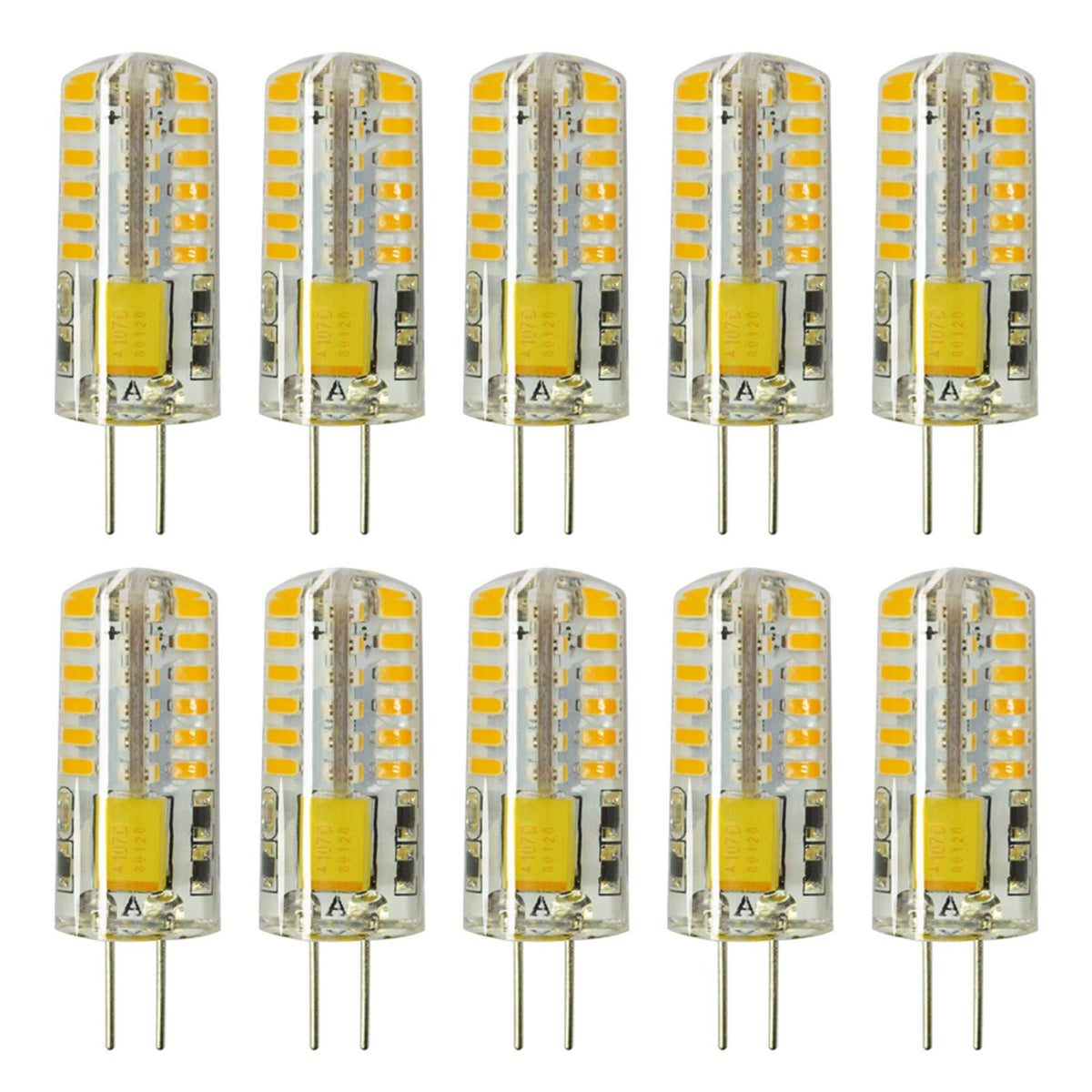 Rayhoo 10pc G4 LED bulbs with warm white glow for landscape lighting