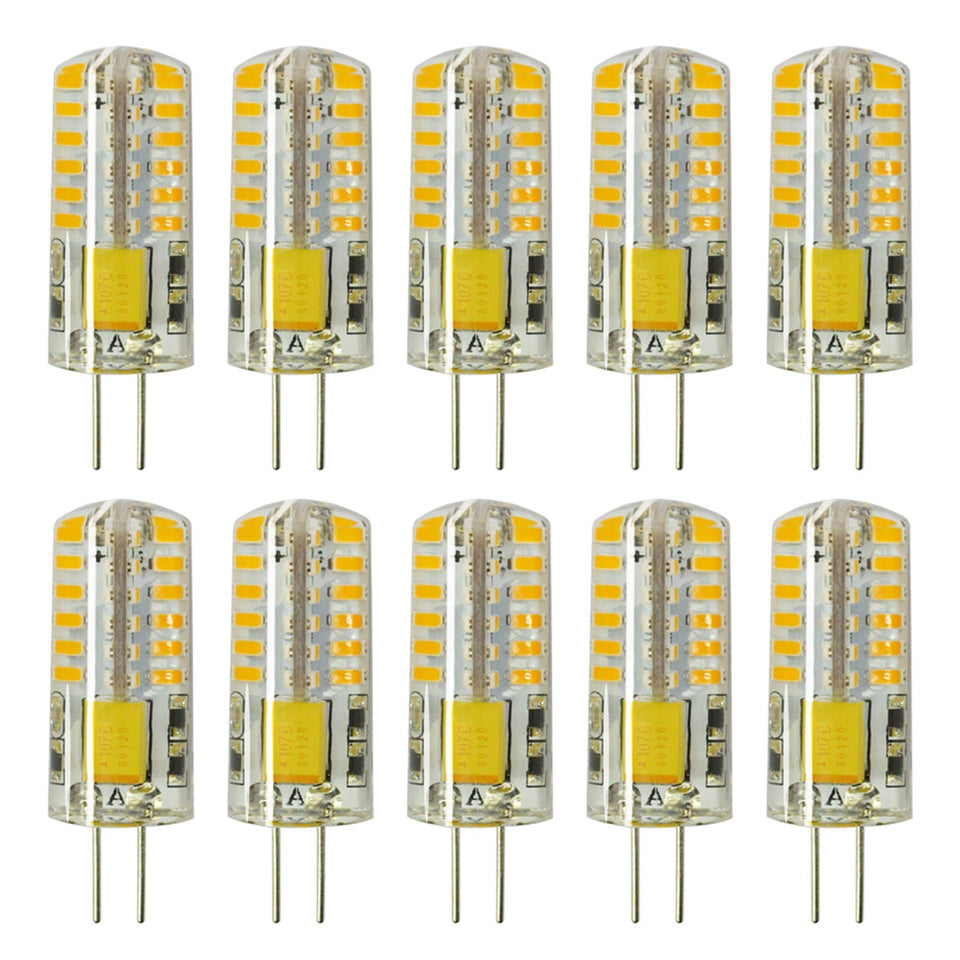Rayhoo 10pc G4 LED bulbs with warm white glow for landscape lighting
