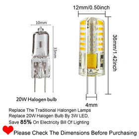 RA RAYHOO G4 LED bulb with 12mm diameter and 36mm length for easy retrofit.