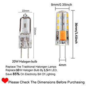 Rayhoo G4 LED bulbs side view ideal for retrofit in path and landscape lighting