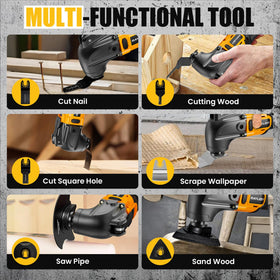 RAYLEEY 22-piece kit with blades, scraper, and sanding papers for complete tasks.