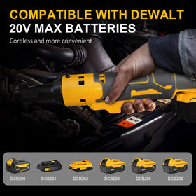 Rayleey cordless ratchet delivering up to 45 ft-lbs torque for bolt work