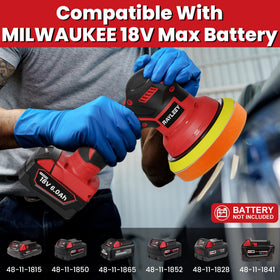 Rayleey 8-speed control dial enables precise finish on vehicles.