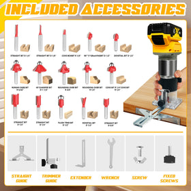 Rayleey kit shows battery not included, ready for your Dewalt pack.