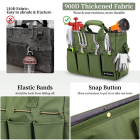 Raynesys Garden Tote Bag external pockets keep small tools within reach.