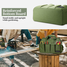 Raynesys Garden Tote Bag interior pockets organize larger items securely.