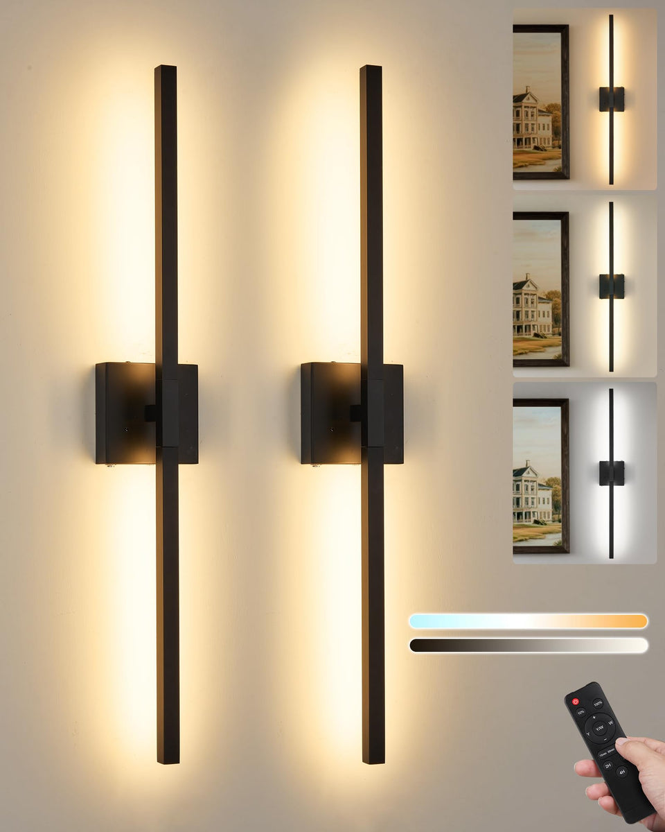 Rayogale 8000mAh wall sconce with remote for cordless placement.