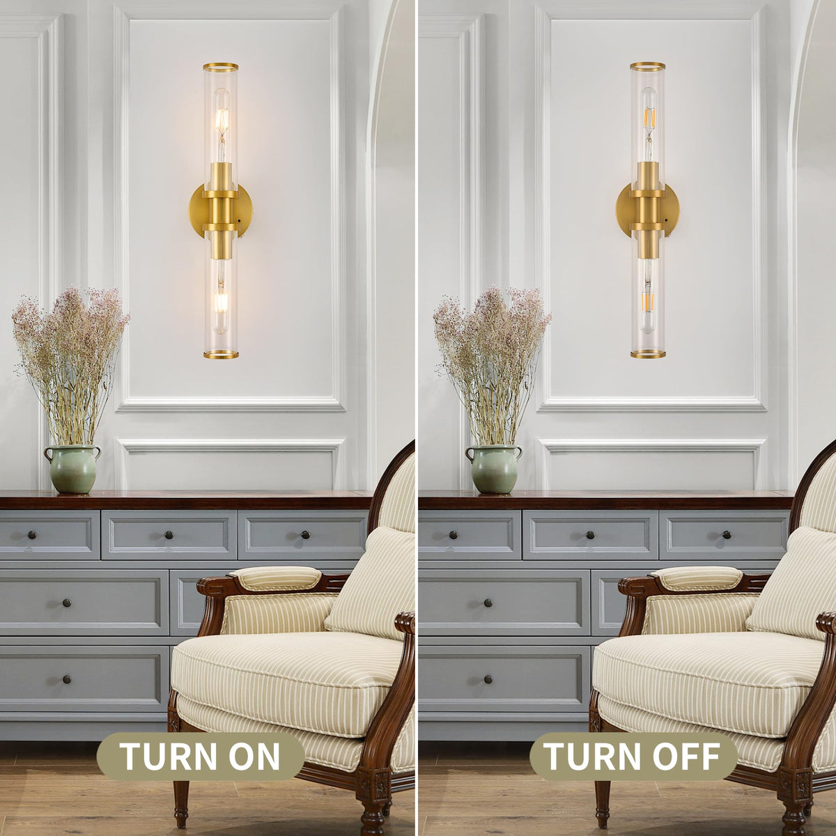 Rayogale bathroom-friendly wall sconce with corrosion-resistant finish