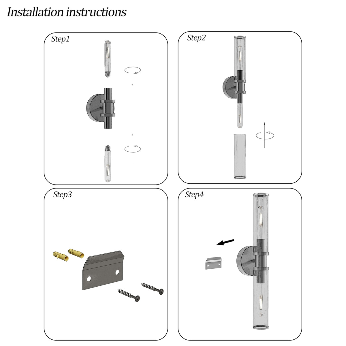 Rayogale wall sconce timer function demonstrating auto shut-off