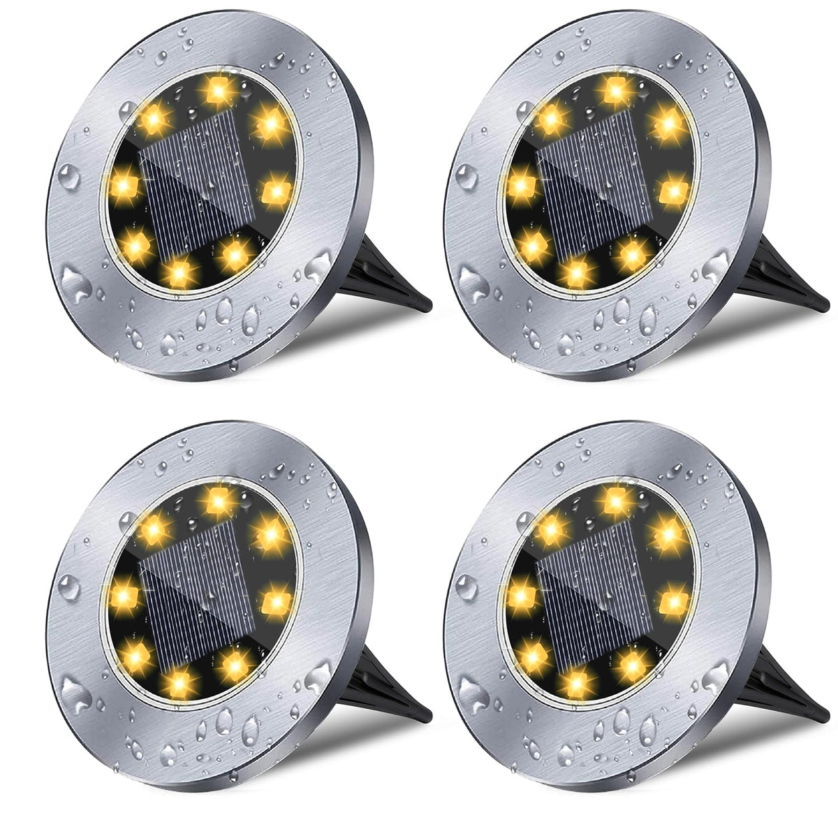 Rayolon solar ground light warms a pathway with a bright, inviting glow