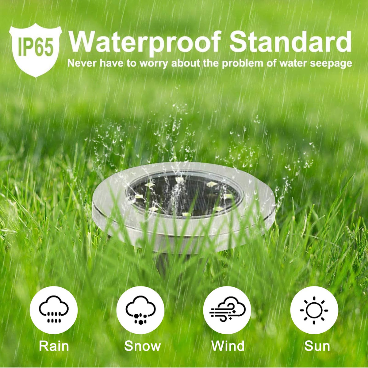 Rayolon waterproof garden light designed to endure rain