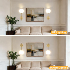 Rayspan sconce timer feature for hands-free evening lighting