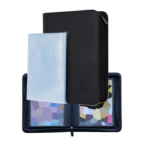 Rayvol jumbo card binder front cover showing sturdy construction for oversized cards.