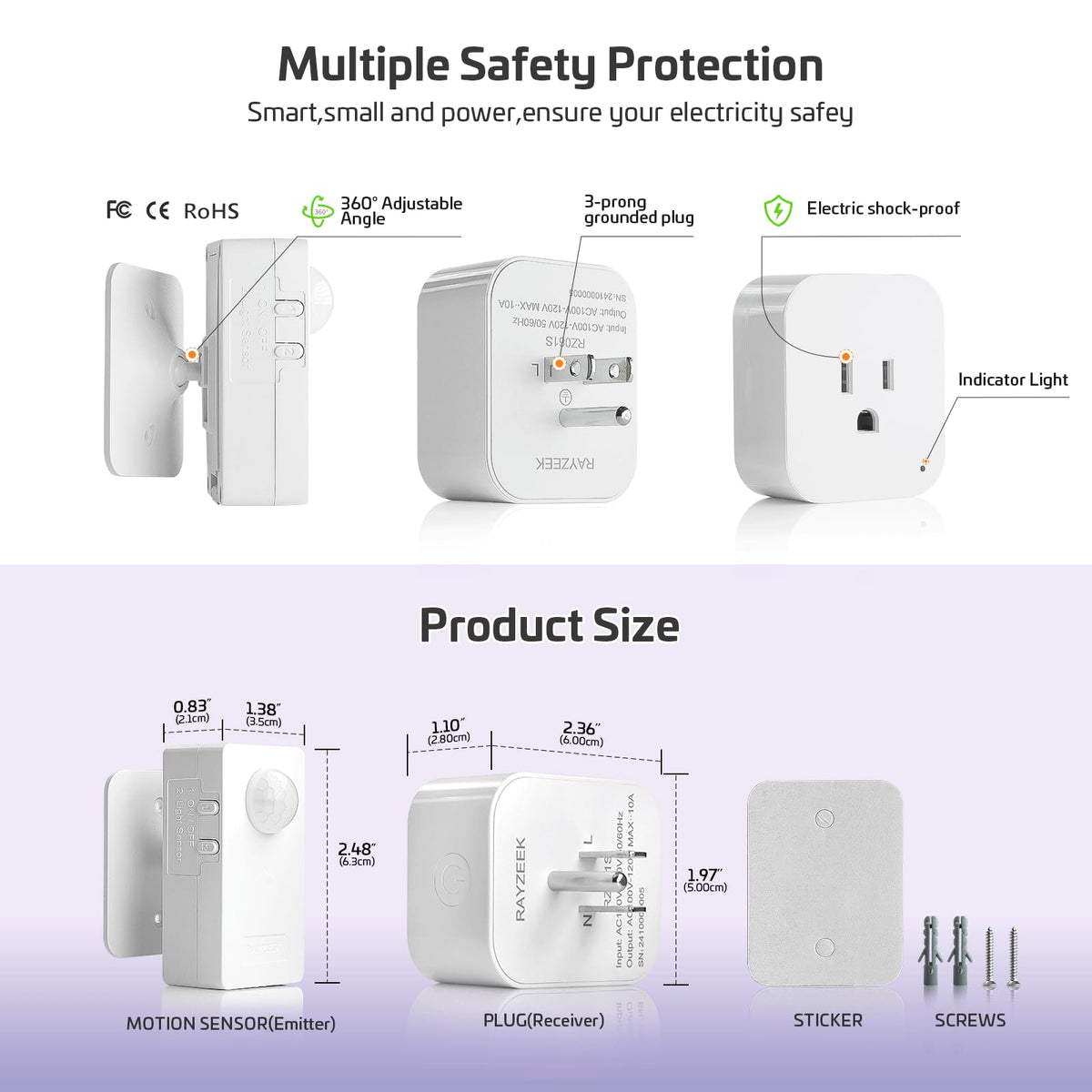 Rayzeek auto on/off profiles illustrate flexible automation options.