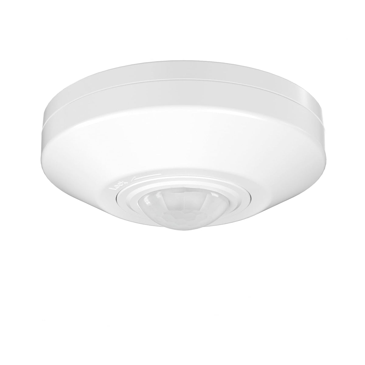 RAYZEEK ceiling sensor light switch with 360° occupancy detects motion for hands-free lighting.