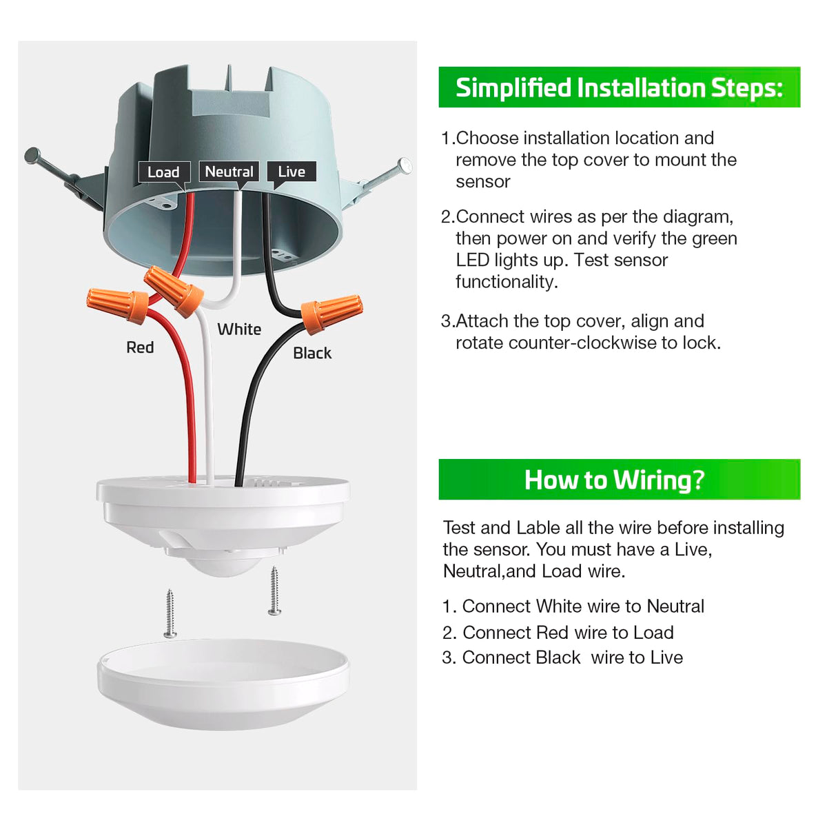 RAYZEEK dual-mode switch enables light plus occupancy or occupancy-only for versatile spaces.