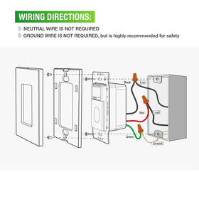 Rayzeek motion sensor switch LED-compatible image demonstrates fixture compatibility.