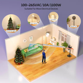Rayzeek receiver outlet compatible plug demonstrates easy integration with existing sockets.