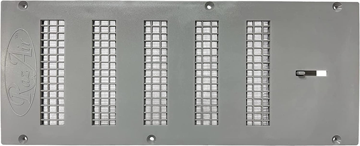 RazAir Foundation Vent front view shows durable weatherproof ABS construction.